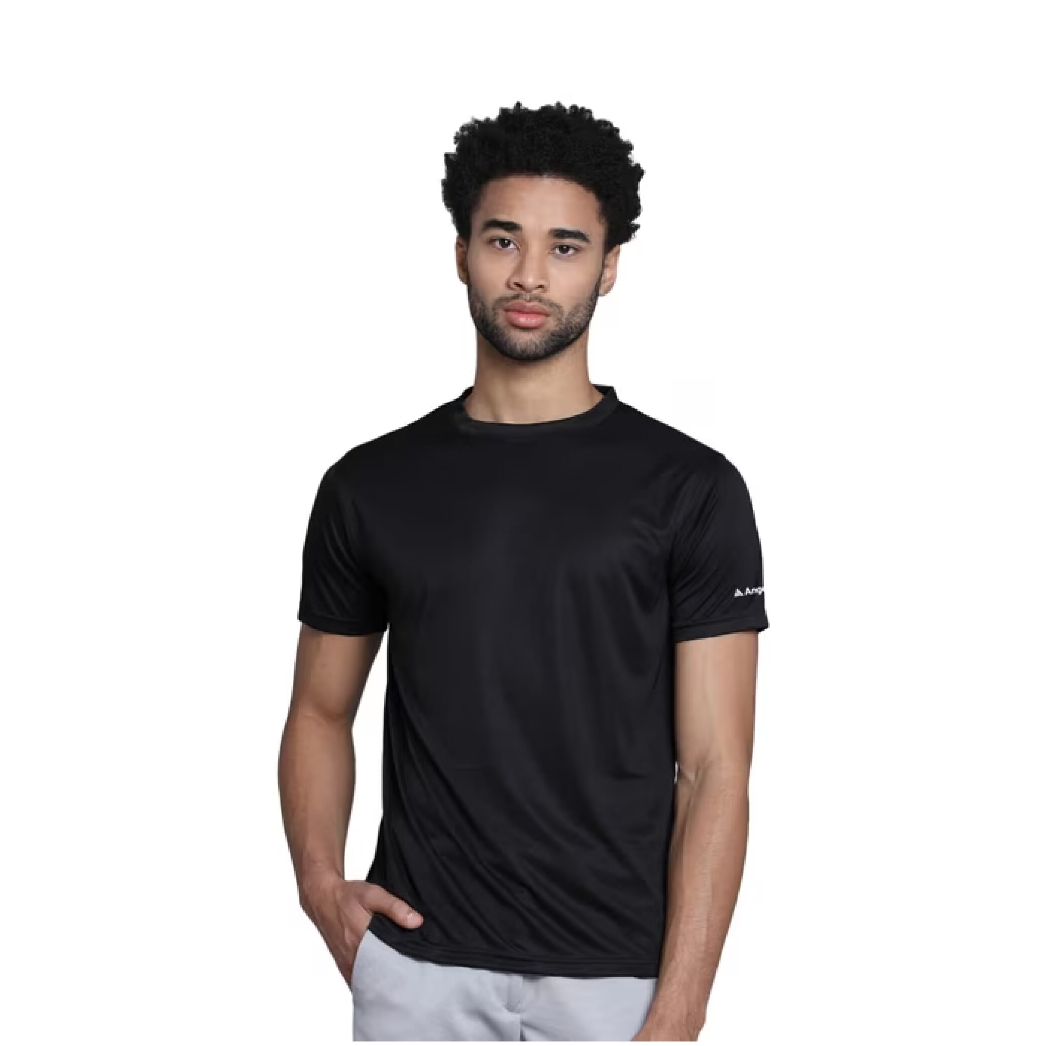 Greys&Blues Mobilitee Round Neck T-Shirt- Black